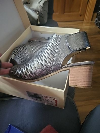 Silver shoe