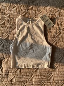 BNWT Zara White Vest Top Size M