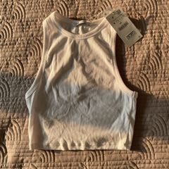 BNWT Zara White Vest Top Size M
