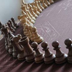 Classic Staunton style weighted chess pieces set