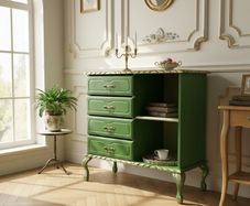 Sale!Sophisticated Green Console Table for Modern Interiors