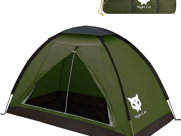 Night Cat Camping Tent for 1 2 Person Man Waterproof Backpacking Tents Easy Setup Lightweight for Hiking Backyard (FREE POSTAGE)