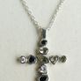 Vintage Sterling Silver 925 Cross Pendant Minora and Chain L-12"  12,33g Image 5