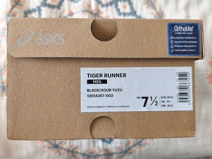 ASICS Tiger Runner Black Sour Yuzu