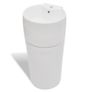 Ceramic Stand Bathroom Sink Basin Faucet/Overflow Hole White Round Image 3