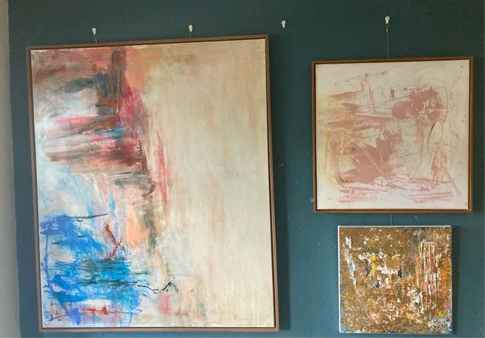 LARGE Framed Original Art Dublin Original abstract art original landscape Dublin  contemporary art