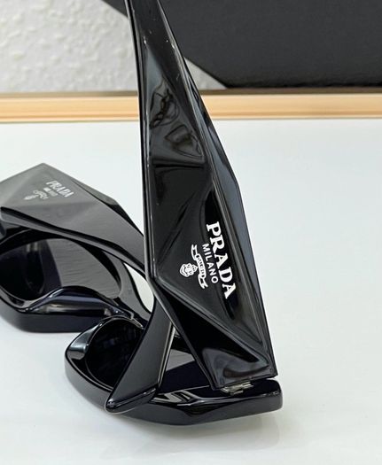 Prada Style Black Geometric Sunglasses
