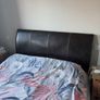 King Size Divan and Leather Headboard Image 4