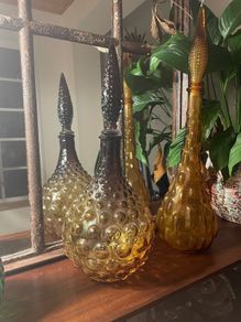 large vintage Empoli Italian genie bottles c1960 (priced individually)