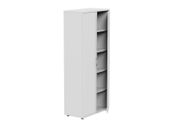 NEW White Lockable Bookcase Desk High (1850mm) - 5 Levels