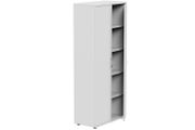 NEW White Lockable Bookcase Desk High (1850mm) - 5 Levels