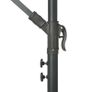 Cantilever Umbrella with LED Lights and Steel Pole 300 cm Black Image 2