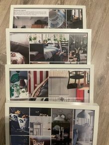 4 Ikea white frames