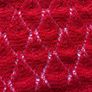 Handmade knitted wrap around scarf red soft yarn Image 3