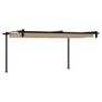 Wall Mounted Gazebo Taupe Steel Image 4