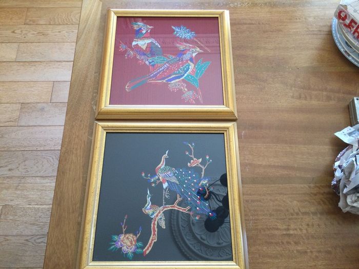 Art - Threaded Pictures ( Matching Pair) X 2