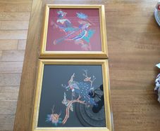 Art - Threaded Pictures ( Matching Pair) X 2