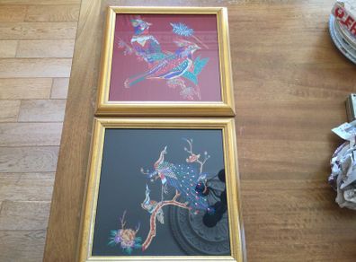 Art - Threaded Pictures ( Matching Pair) X 2