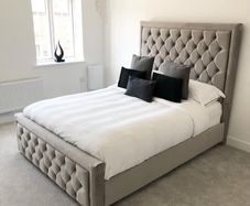 Double bed and mattress
