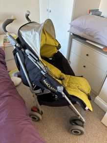 Maclaren Umbrella-Fold Stroller with Rain Cover & Footmuff