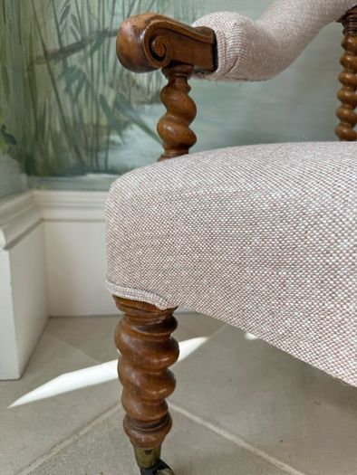 Antique Victorian, Hindley & sons armchair.