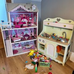 dolls house and kitchen