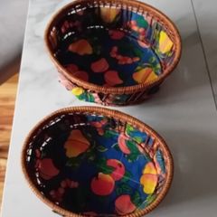 Baskets  x 2 lined