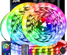 LED Strip Lights 30M - Colour Changing App & Remote - Brand New