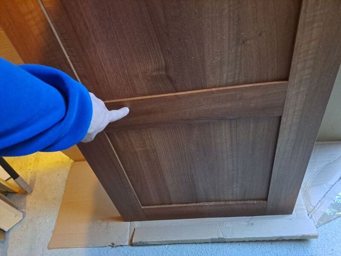 walnut door shaker style - suit tall storage press