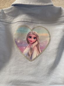 Frozen denim jacket girl size 2-3 years