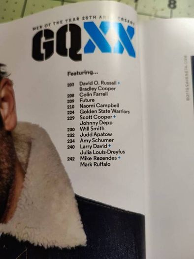 GQ 20th Anniversary Man of the Year
