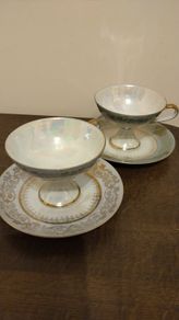 Vintage set of teacup and saucers