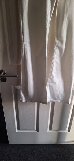 Zara  Off White Boots  Cut Jeans