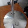 A pair of metal chrome table lamps Image 8
