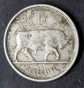 Ireland 1928 Silver Shilling Coin