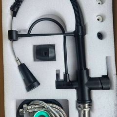 Kitchen Tap with pull down spray & filter tap