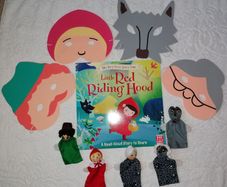 Red Riding Hood Masks, Puppets, Book