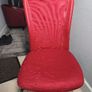 Red Ergonomic Mesh Office Chair  Stylish & Comfortable (Good Condition) Image 10