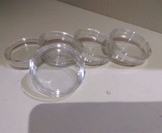 5 x Plastic Coin Capsule / Holders for 2oz coin