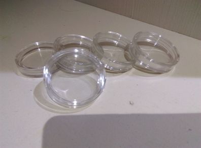 5 x Plastic Coin Capsule / Holders for 2oz coin
