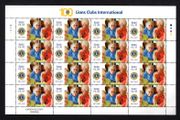 2017 Ireland The 100th Anniversary of Lions Clubs International Commemorative Stamps Sheet Plate 1A1A1A1A Min Never Hinged (MNH)