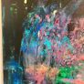 Large Original Abstract Painting Dublin Tropical Sea Seascape Surfing Theme Image 6