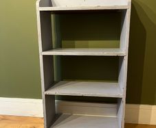 Small wooden book shelf