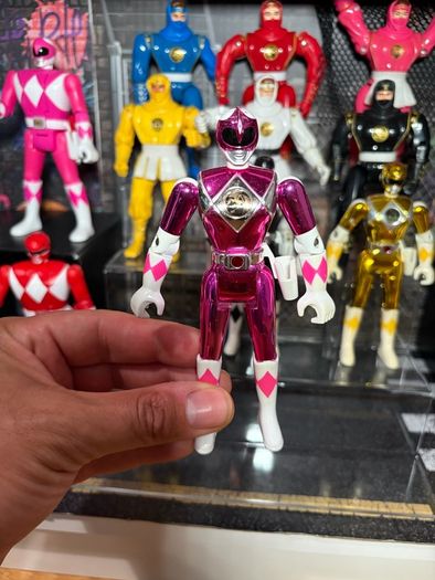 1995 Power rangers movie Bandai  metallic Rangers 6 rangers