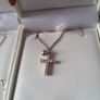 ladies silver chain and pendant Image 5