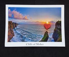 Ireland Postcard : Cliffs of Moher , The Edge of The World