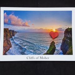 Ireland Postcard : Cliffs of Moher , The Edge of The World