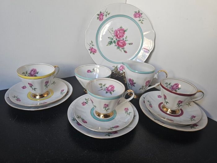 Rare Collectible Walbrzych Made in Poland Retro Tea Set