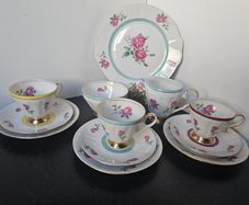 Rare Collectible Walbrzych Made in Poland Retro Tea Set