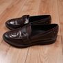 Geox Dark Brown Chocolate Respira Leather Buckle Loafers Mocassins 6UK/39EU Image 10